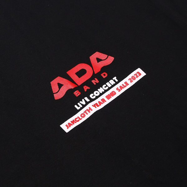 ADA BAND OVERSIZE T-SHIRT MERCH BLACK