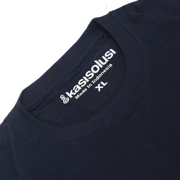 KASISOLUSI T-SHIRT MEMANUSIAKAN (NAVY)