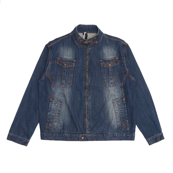 GET JEEP POST DENIM JACKET  (NAVY)